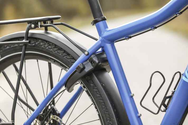 The frame lock increases the everyday usability of the Velotraum.