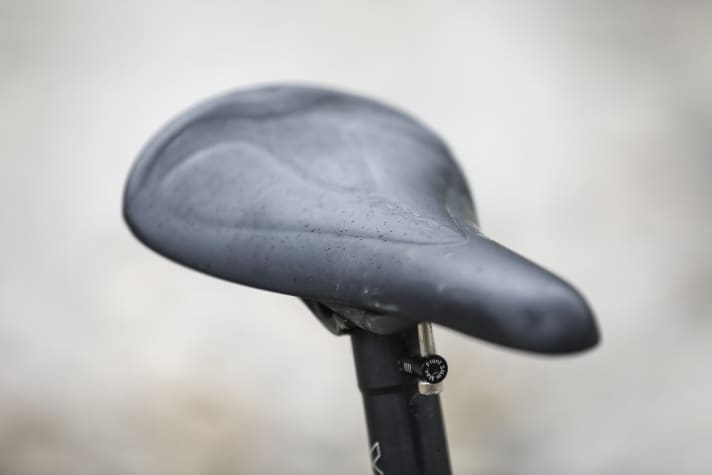 Minimalist saddle: VPace’s ultra-light saddle is surprisingly comfortable.