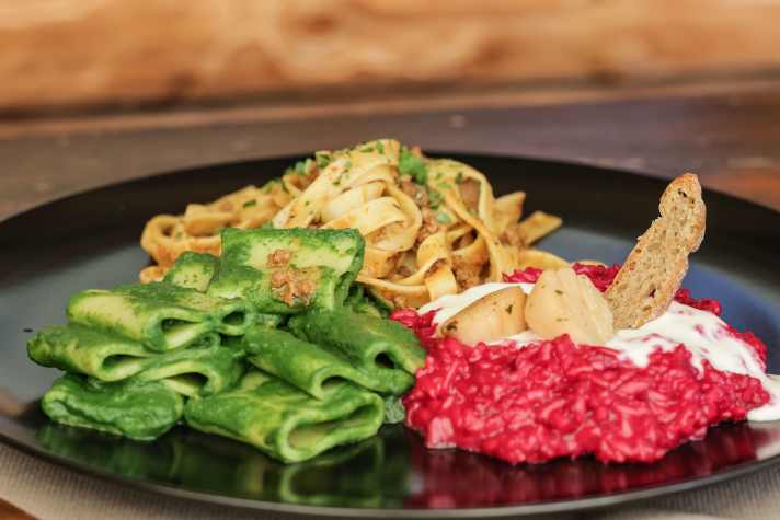 Wenn man sich nicht entscheiden kann: einfach ein “Tris” bestellen!