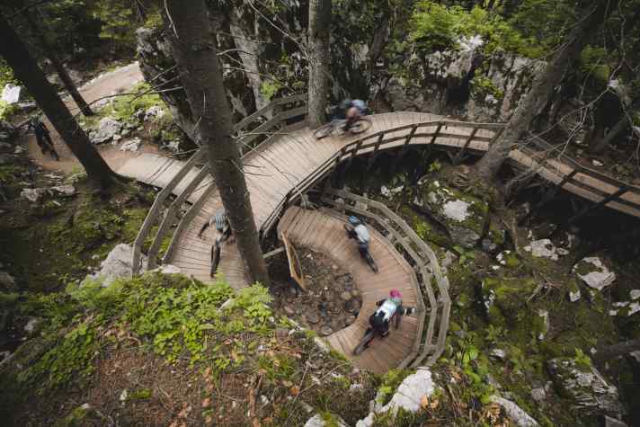The range of trails in the Dolomiti Paganella bike region is growing all the time. The Willy Wonka Trail is also suitable for beginners.