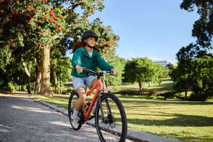 The largest model, the woom GO 4, is equipped with a smooth-running twist grip gearstick. This has an age-appropriate gear indicator to make it easier to learn how to shift gears.