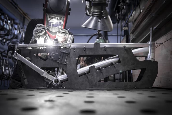 An absolutely unique selling point: XPro welds its own frames exclusively in Europe.