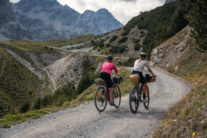 Wiebke ne s'est pas entraînée pour préparer son voyage, mais elle a fait du vélo et s'est préparée pour le vélo.
