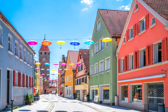 Auf der Heide-Radrunde lohnt sich ein Stopp in der Altstadt von Gunzenhausen