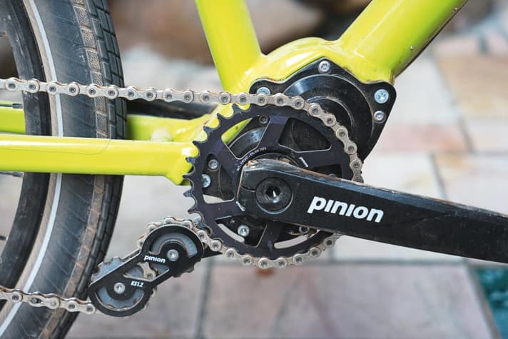 Der Kettenspanner sorgt für laute Fahrgeräusche.