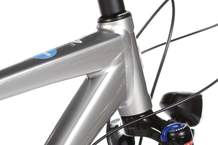 Huge dimensions, good workmanship: the Kalkhoff frame is strong and beautiful.