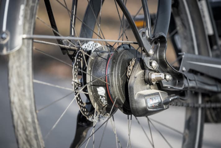 Merida E-Spresso Sport: Nuvinci automatic hub - If desired, it keeps the preselected cadence constant, regardless of the speed.