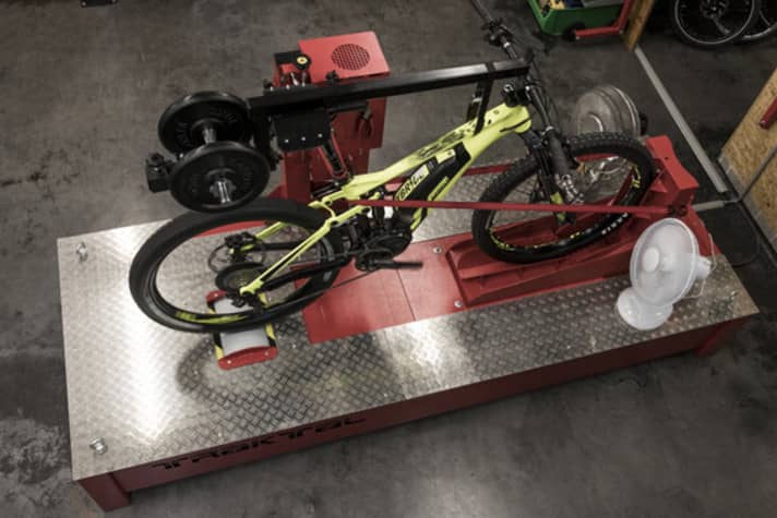 E-bike motors on the MYBIKE test stand