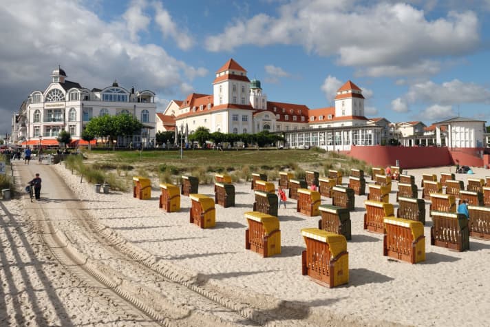 One of many traditional seaside resorts on the Baltic Sea: Binz.