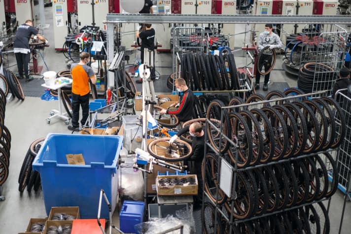 Global Player aus Waldershof: In der Oberpfalz fertigt Cube eine Million Bikes pro Jahr.