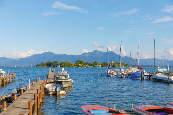 The Bavarian Sea: Chiemsee with the Fraueninsel