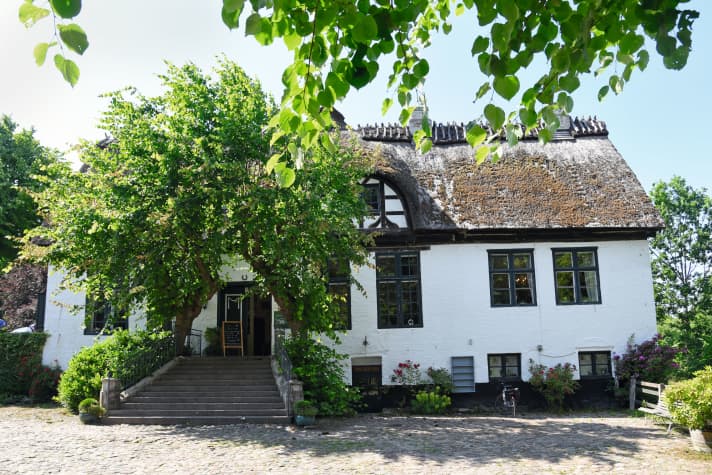 The former "country doctor's surgery" is now a café.