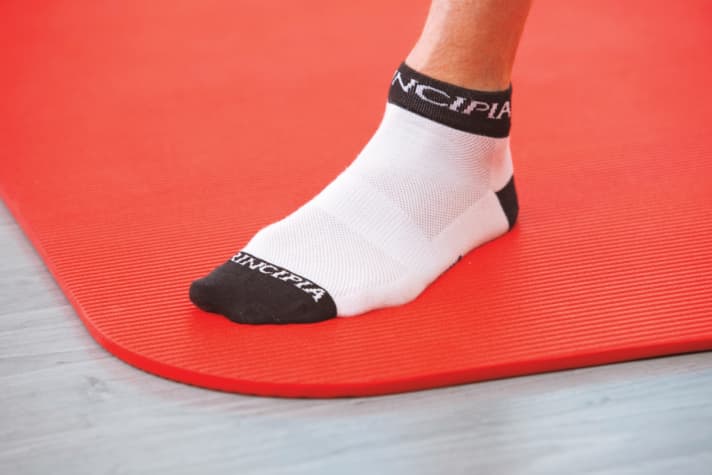 With a soft surface, the body has to balance significantly more