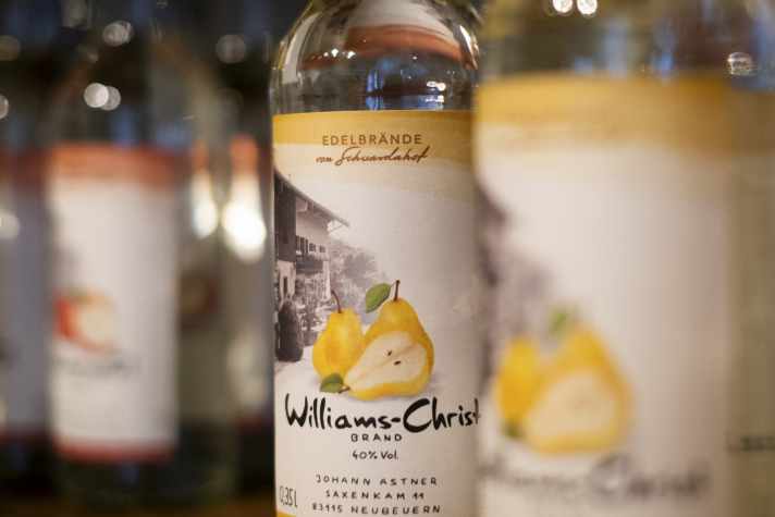 Fine brandies are made from organic fruit on the Astner family's Schuasda farm.