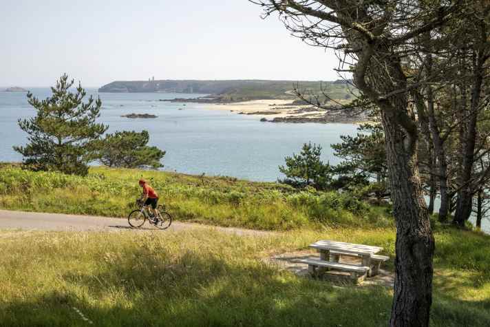 Fixed point: Cap Fréhel juts into the sea in the distance