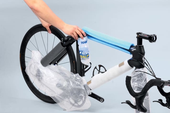 Emballage de vélo de course
