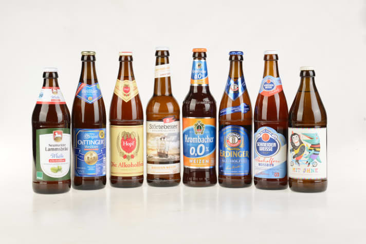   Angetreten zur Verkostung - unsere Auswahl alkoholfreier Weißbiere im Überblick