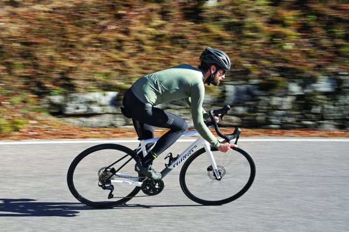 More lateral stiffness increases downhill control of the bike.