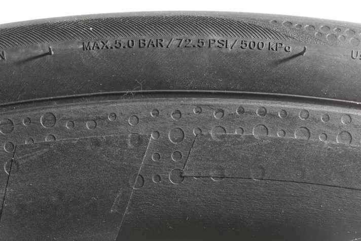 Maximum tyre pressure