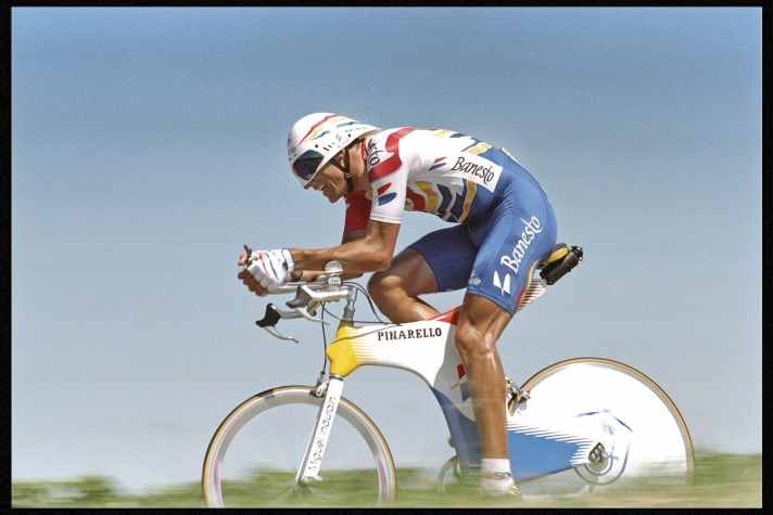 Dominator: Miguel Indurain based his five Tour victories on his time trial skills.