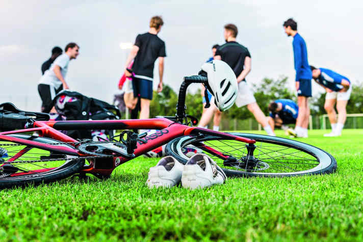 Cycling fitness: Many former footballers have stayed healthy and fit through cycling.