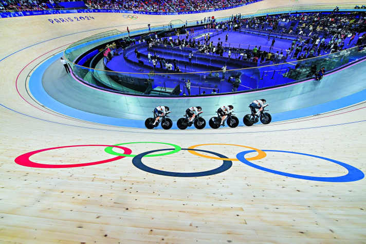 Bahnradsport: Die Bahn im Vélodrome National war diesmal keine Erfolgsspur für den deutschen Frauen-Vierer