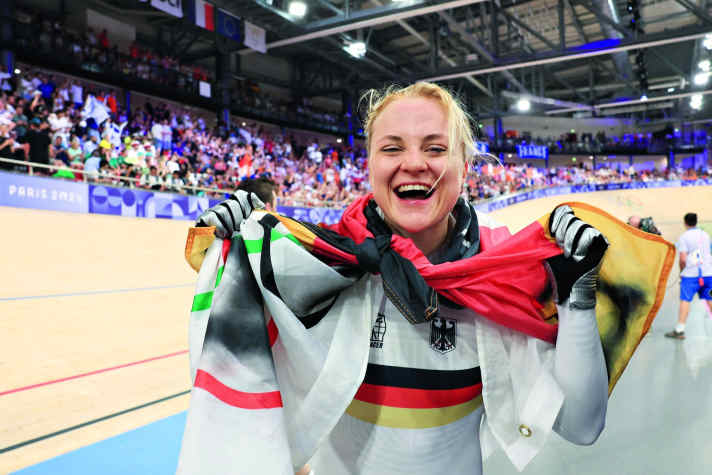 Bahnradsport: Silbergewinnerin Lea Sophie Friedrich