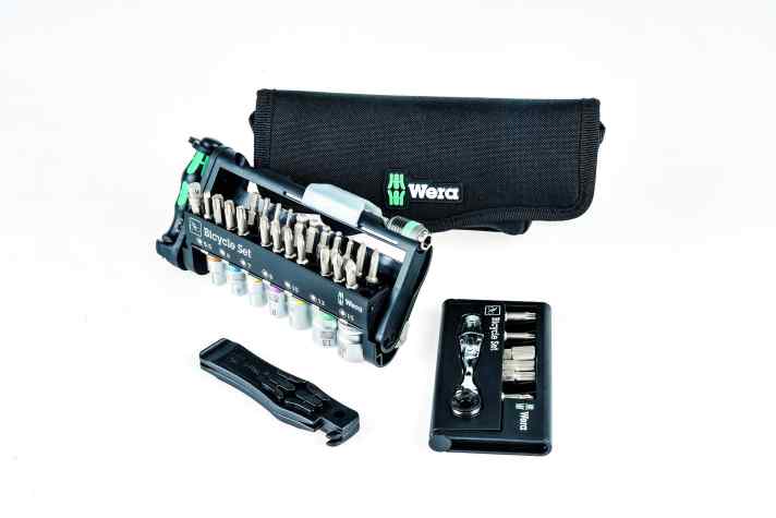 Essentials for road cyclists: tool set from Wera