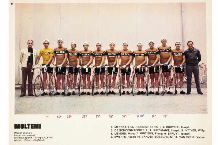 La meilleure de Belgique - Les équipes nationales n'ont plus été présentes sur le Tour de France depuis 1969 - mais l'équipe Molteni de Merckx en 1972 aurait pu prendre le départ en tant que telle.