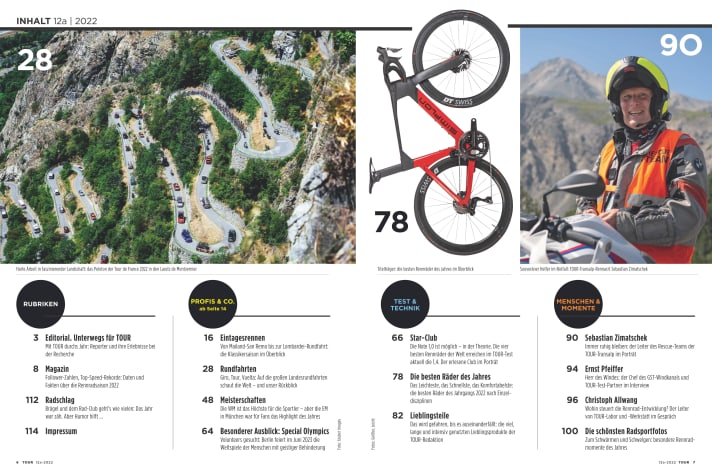 Inhalt TOUR Magazin 12a/2022