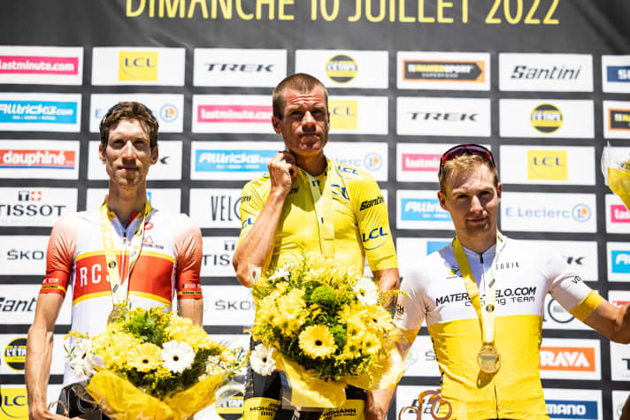 Le podium chez les hommes