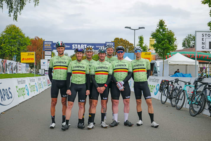 Das belgische Team Lionpack nutzt den Riderman zur Vor­bereitung auf ein heimisches Rennen