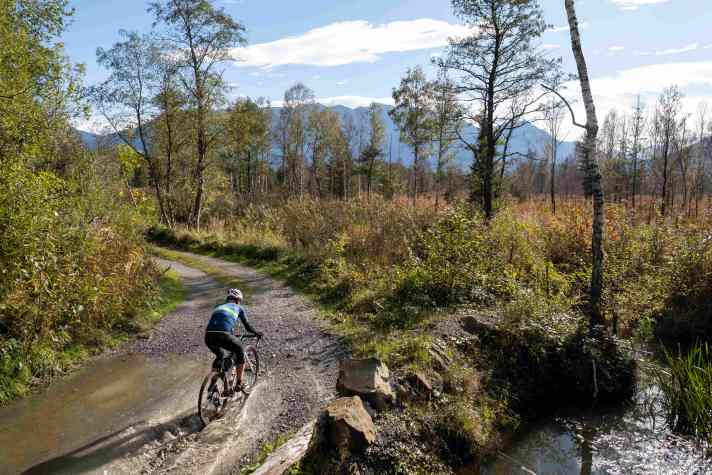 In the Murnauer Moos, the paths can also be "wet" at times