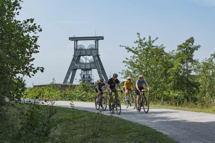 Einzigartige Kulisse mit Relikten des Steinkohlenbergbaus