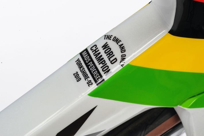   Kein Zweifel: Dieses Trek Madone gehört dem Weltmeister persönlich!