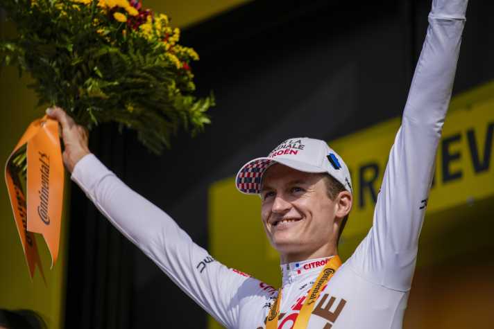 Für Gall war der Etappensieg bei der Tour de France 2023 überhaupt erst der zweite Profisieg seiner Karriere.
