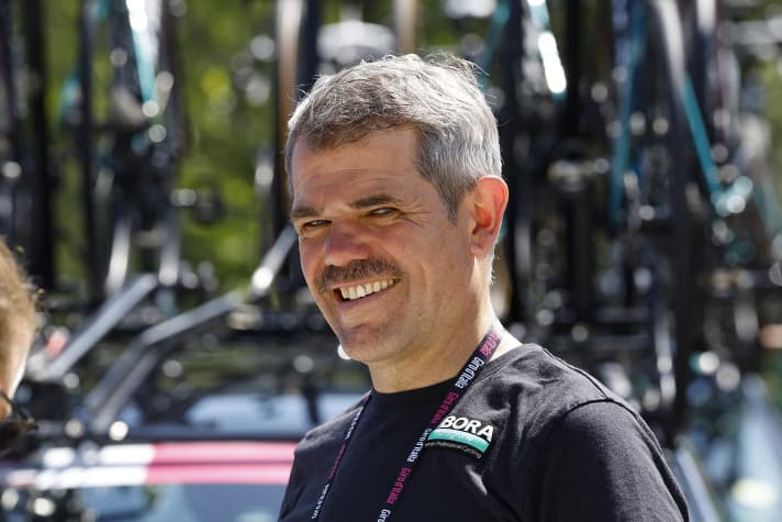 Bora-Teamchef Ralph Denk entwickelte das Team aus der Drittklassigkeit zur Spitzenmannschaft.