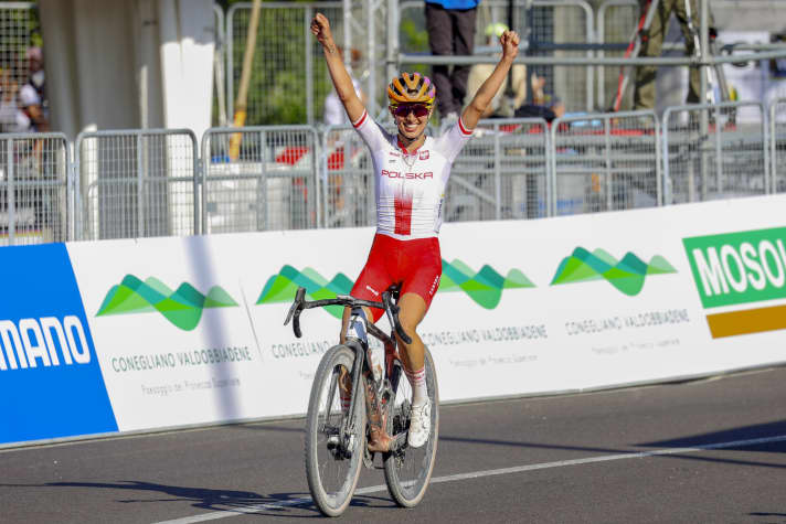 Kasia Niewiadoma wurde 2023 Gravel-Weltmeisterin