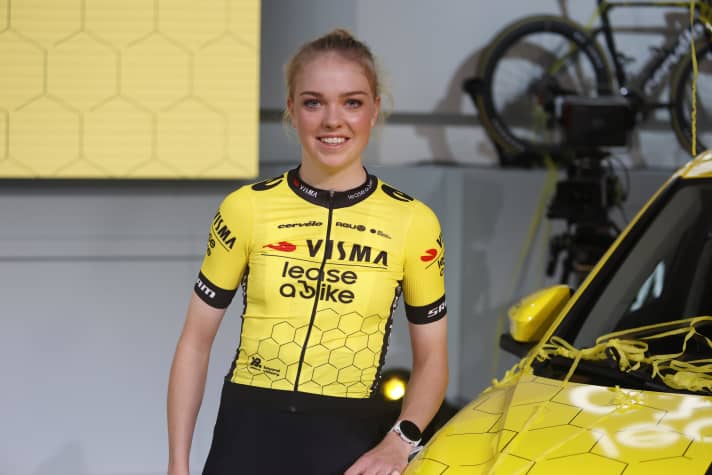 Fem van Empel mit dem neuen Trikot von Visma | Lease a Bike