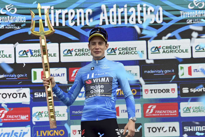 Jonas Vingegaard, vainqueur du classement général de Tirreno-Adriatico 2024
