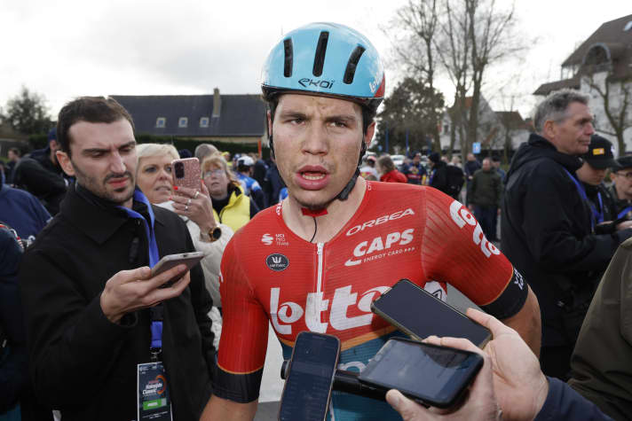 Arnaud De Lie s'est montré mécontent de lui-même et du monde jusqu'à présent au cours de la saison.