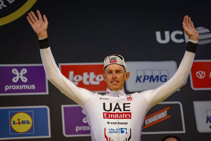 Nils Politt stand bei der Flandern-Rundfahrt auf dem Podium
