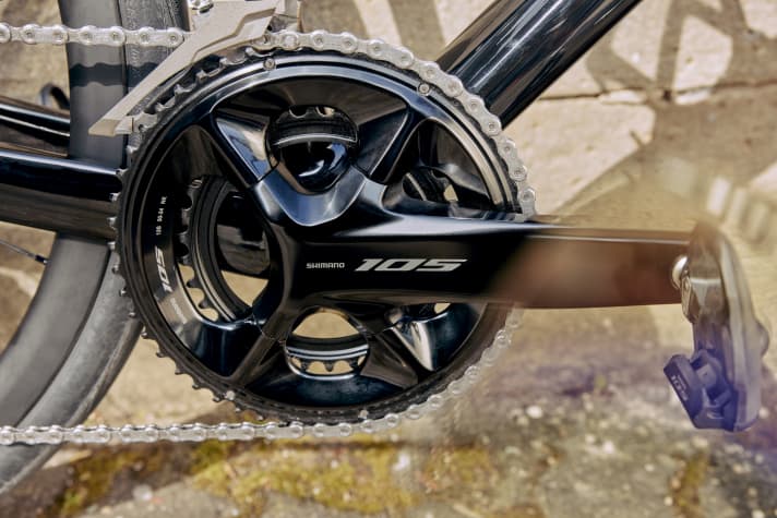 Shimano 105: Kettenblätter mit 50/34 oder 52/36 stehen zur Wahl