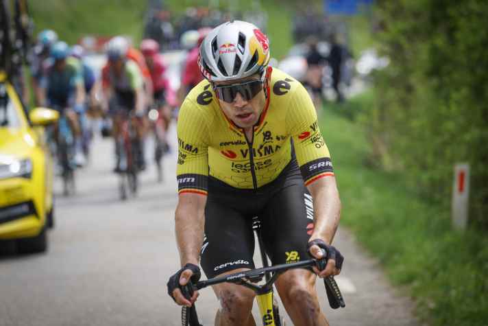 Wout van Aert starts stage 1 of the Giro d'Italia 2025 as one of the favourites