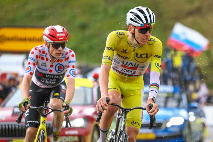 Tadej Pogačar führt die Weltrangliste vor Jonas Vingegaard an