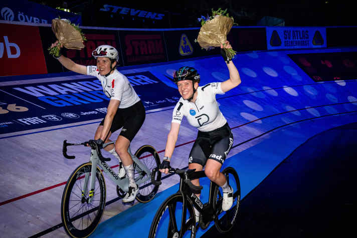 Franziska Brauße and Romy Kasper dominated the women's competition at the Bremen Sixdays