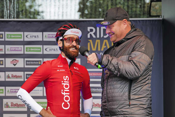 Surpris par le haut niveau des participants : le cycliste professionnel Simon Geschke a couru l'étape reine