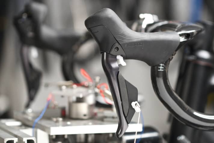 Zeigt Ausdauer: Die neue Ultegra beim Reichweitentest