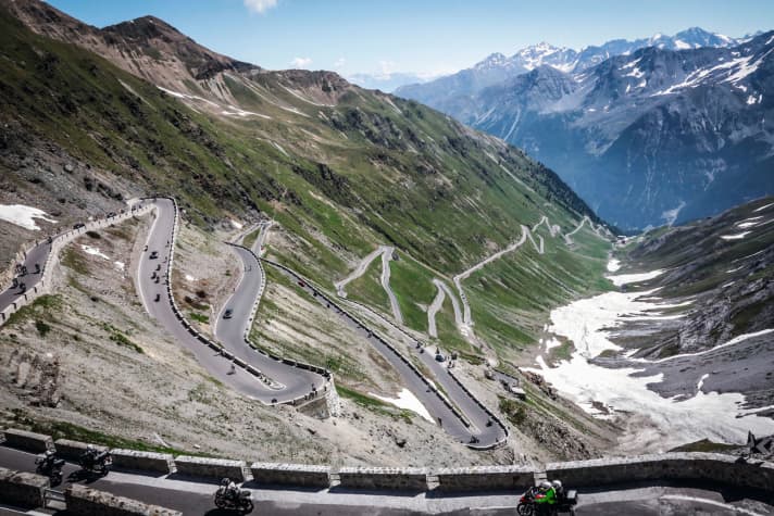 Riding the Stelvio Pass in a race is fun in a class of its own