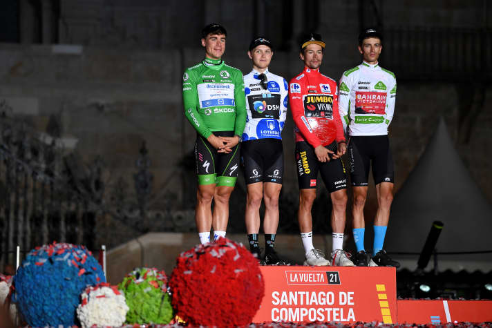 Traditionally, the Vuelta ends in the Spanish capital Madrid, where the winners of the individual classifications are crowned.
